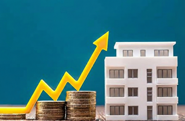 A graph with arrow going upwards showing scalable growth